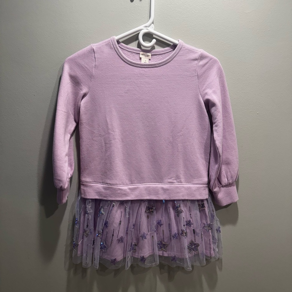 Crew Crewcuts Lavender Star Tulle Dress – NWT, Size 7